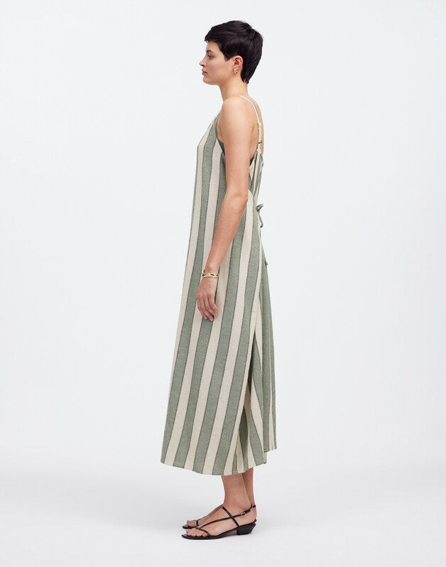 Zulu &amp; Zephyr Eucalyptus Stripe Organic Cotton Dress EUCALYPTUS STRIPE