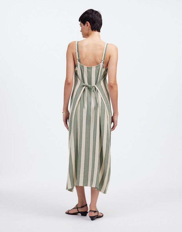 Zulu &amp; Zephyr Eucalyptus Stripe Organic Cotton Dress EUCALYPTUS STRIPE