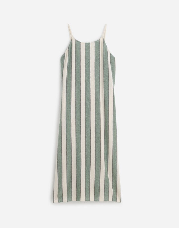 Zulu &amp; Zephyr Eucalyptus Stripe Organic Cotton Dress EUCALYPTUS STRIPE