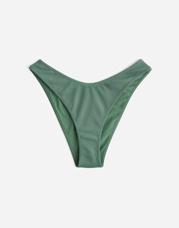Zulu &amp; Zephyr Eucalyptus Textured Bikini Bottom EUCALYPTUS