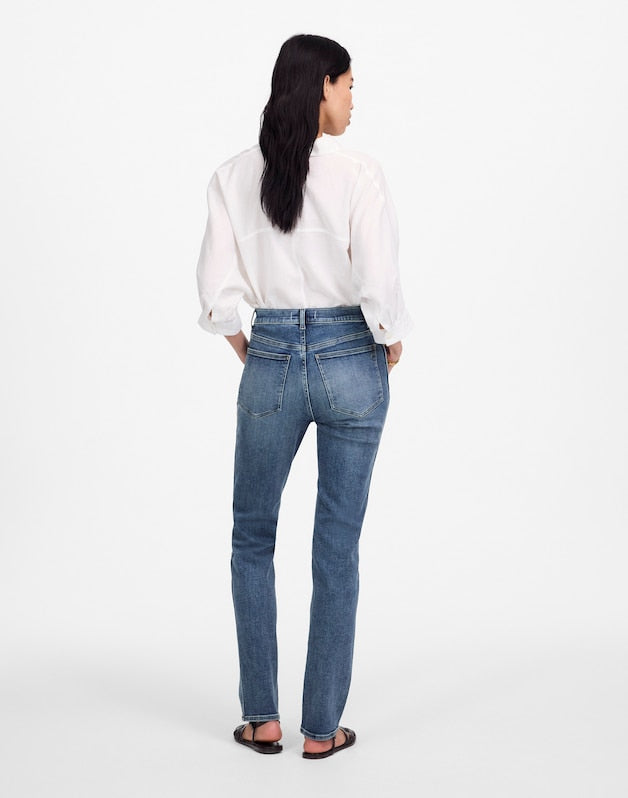 High-Rise Stovepipe Jeans in Ashland Wash ASHLAND WASH
