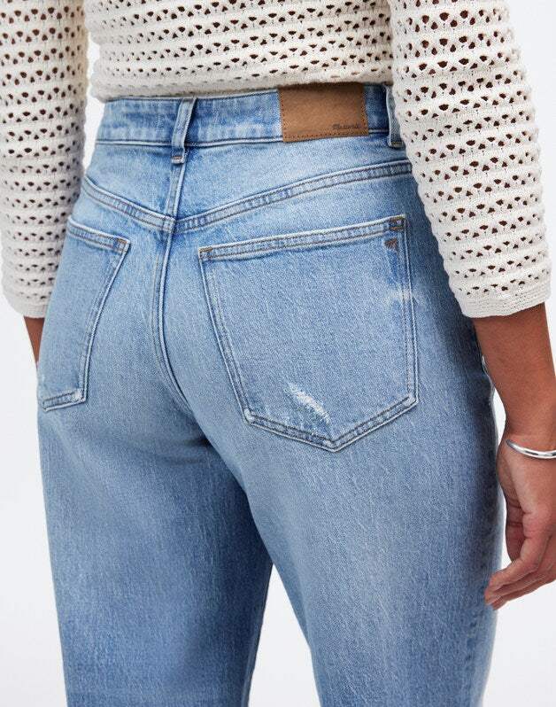The Curvy Perfect Vintage Wide-Leg Crop Jean in Hallstead Wash HALLSTEAD WASH
