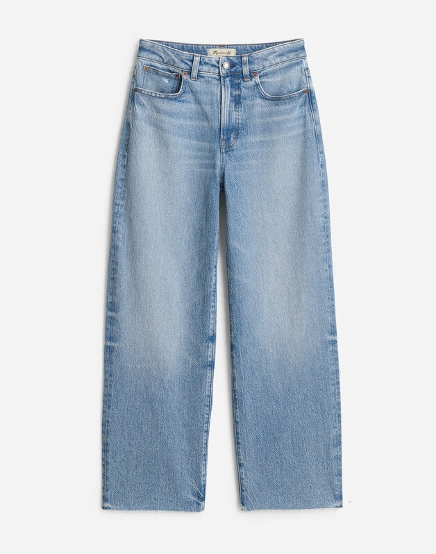 The Curvy Perfect Vintage Wide-Leg Crop Jean in Hallstead Wash HALLSTEAD WASH