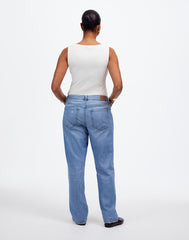 The Curvy Dean Easy Straight Jean in Northridge Wash: Airy Denim Edition NORTHRIDGE WASH