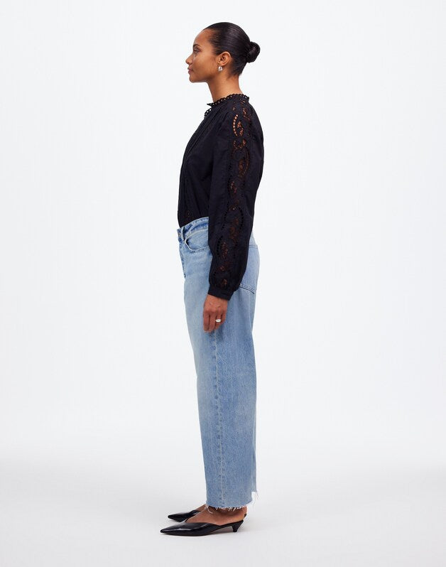 The Curvy Darted Barrel-Leg Jean in Edmonson Wash EDMONSON WASH