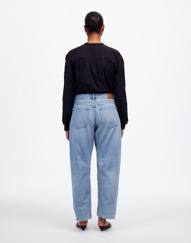 The Curvy Darted Barrel-Leg Jean in Edmonson Wash EDMONSON WASH