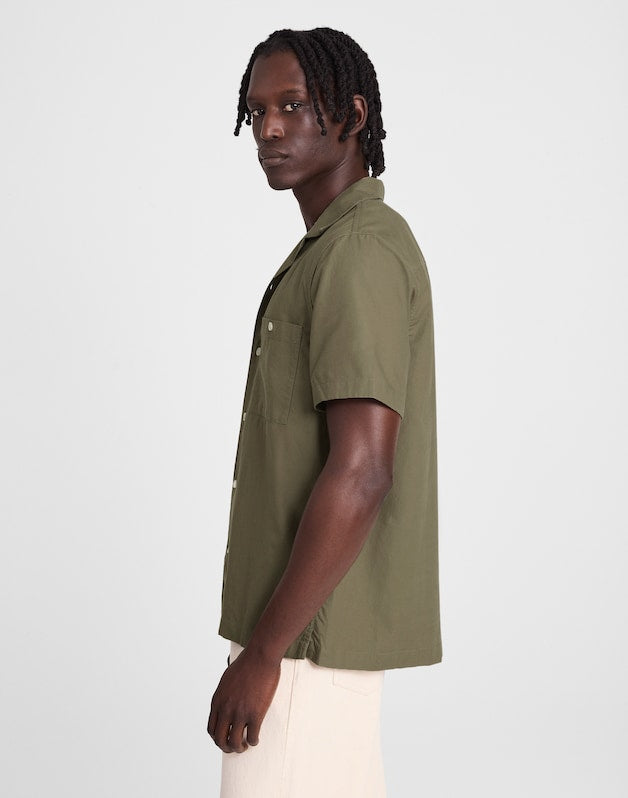 Camp Collar Short-Sleeve Shirt in Everyday Twill PRESSED SAGE