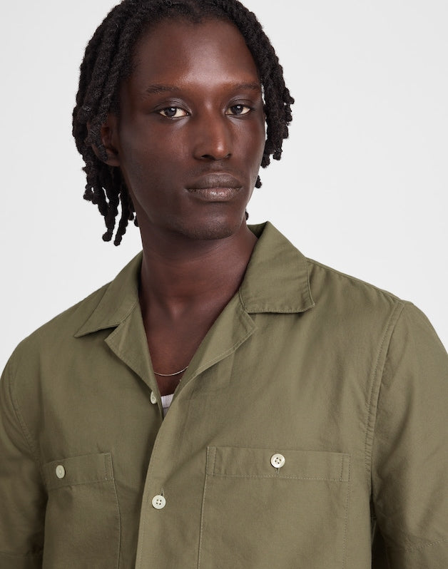 Camp Collar Short-Sleeve Shirt in Everyday Twill PRESSED SAGE