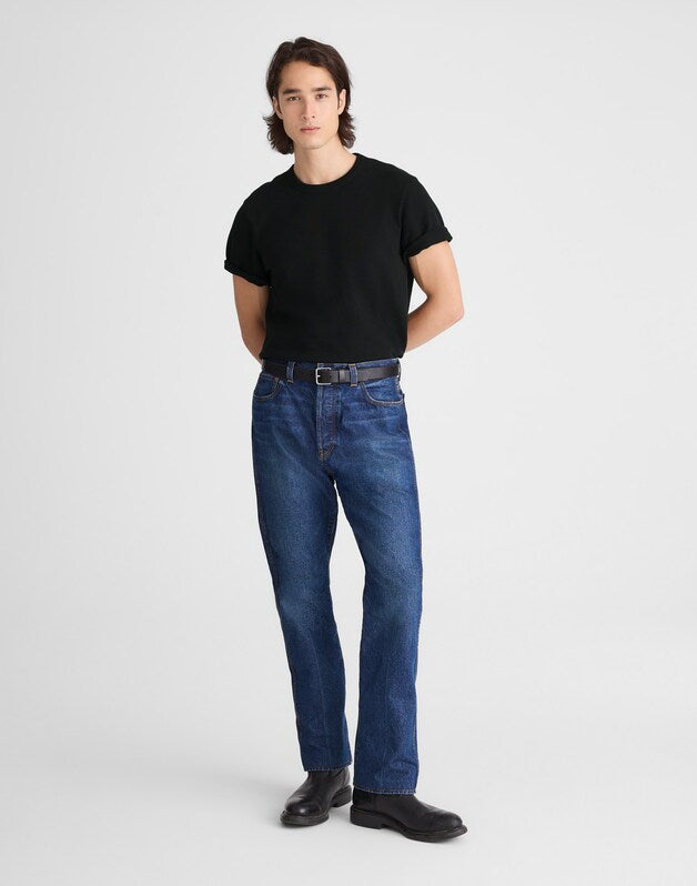 Heavyweight Slub Cotton Tee JET BLACK