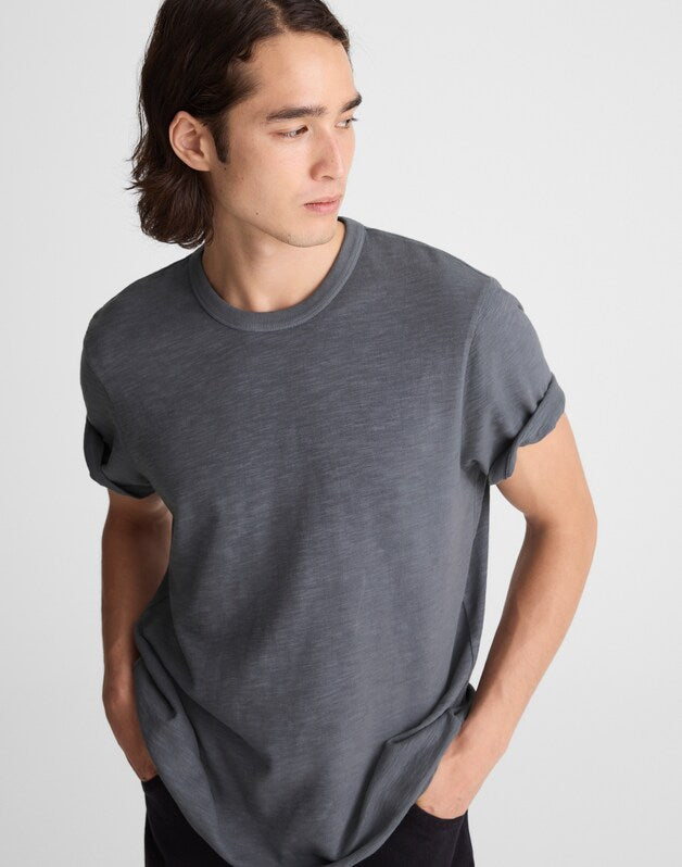 Heavyweight Slub Cotton Tee WEATHERED INDIGO