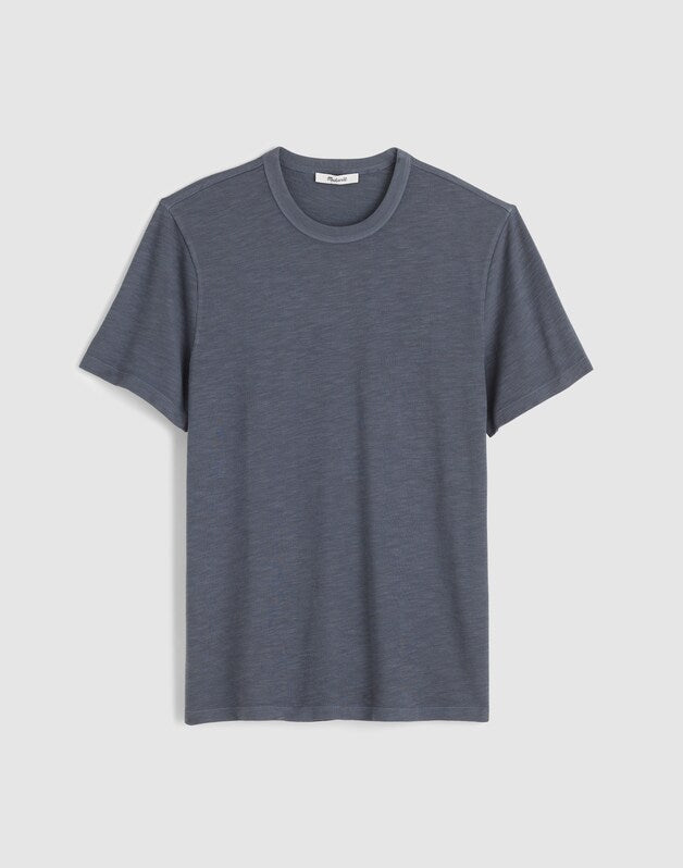 Heavyweight Slub Cotton Tee WEATHERED INDIGO
