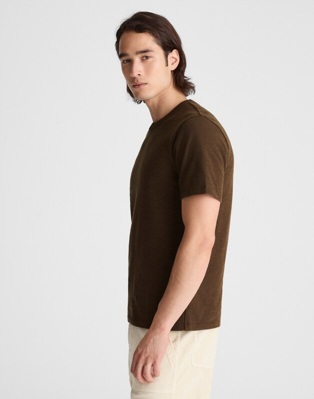 Heavyweight Slub Cotton Tee DARK MOCHA