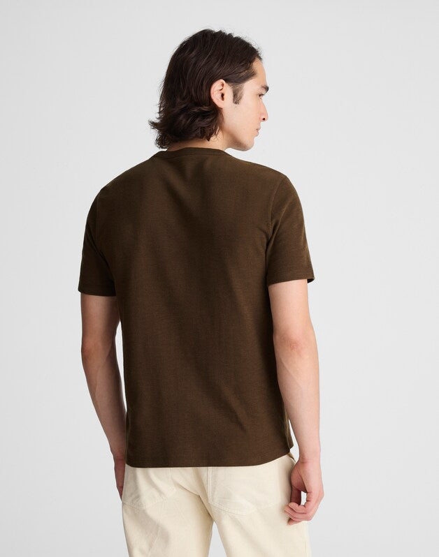 Heavyweight Slub Cotton Tee DARK MOCHA