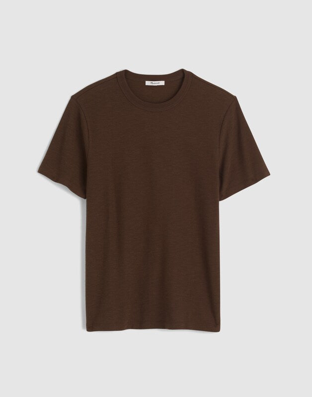 Heavyweight Slub Cotton Tee DARK MOCHA
