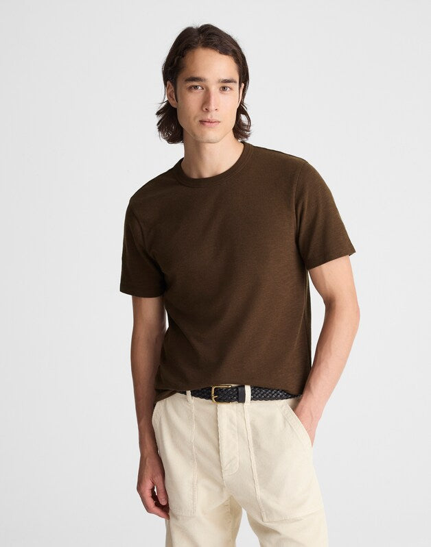 Heavyweight Slub Cotton Tee DARK MOCHA