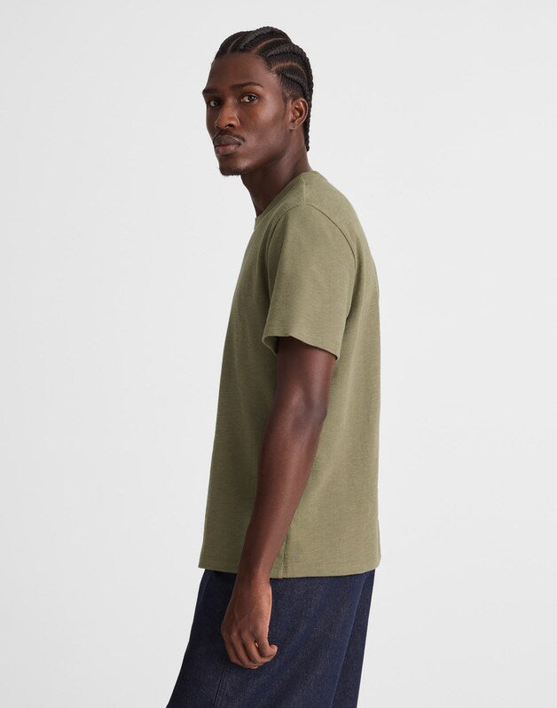 Heavyweight Slub Cotton Tee OLIVE