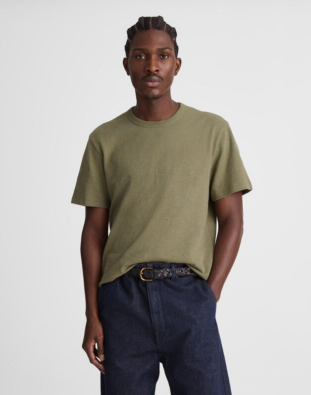 Heavyweight Slub Cotton Tee OLIVE