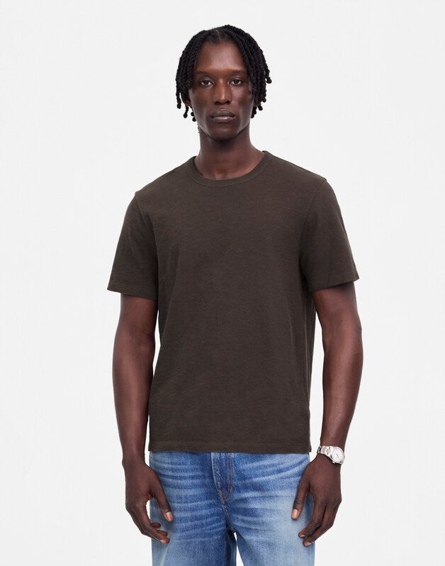 Heavyweight Slub Cotton Tee SOFT CHARCOAL