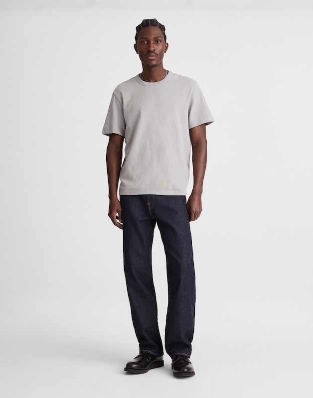 Heavyweight Slub Cotton Tee WARM GREY