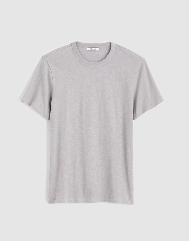 Heavyweight Slub Cotton Tee WARM GREY