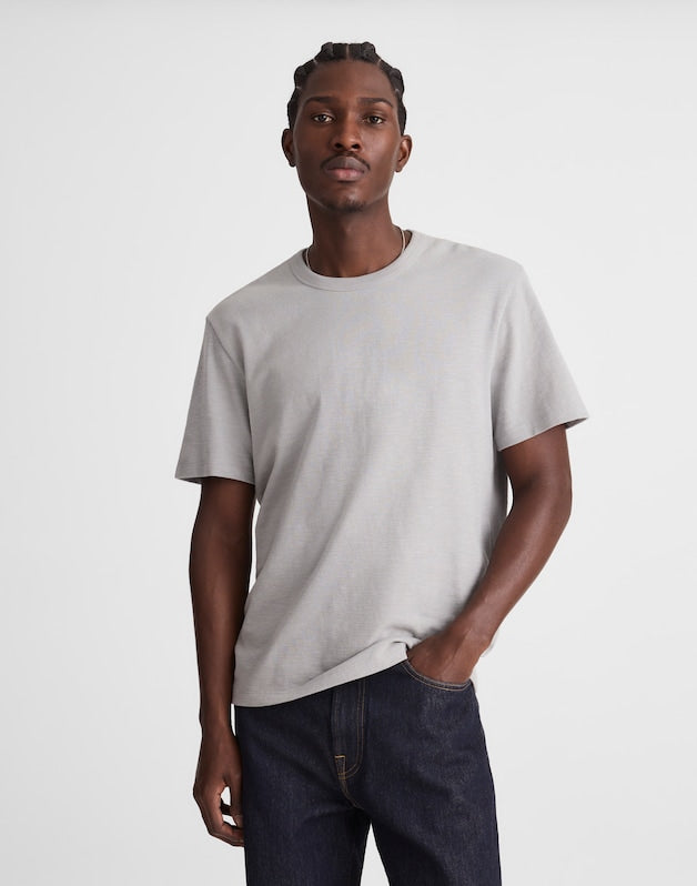 Heavyweight Slub Cotton Tee WARM GREY
