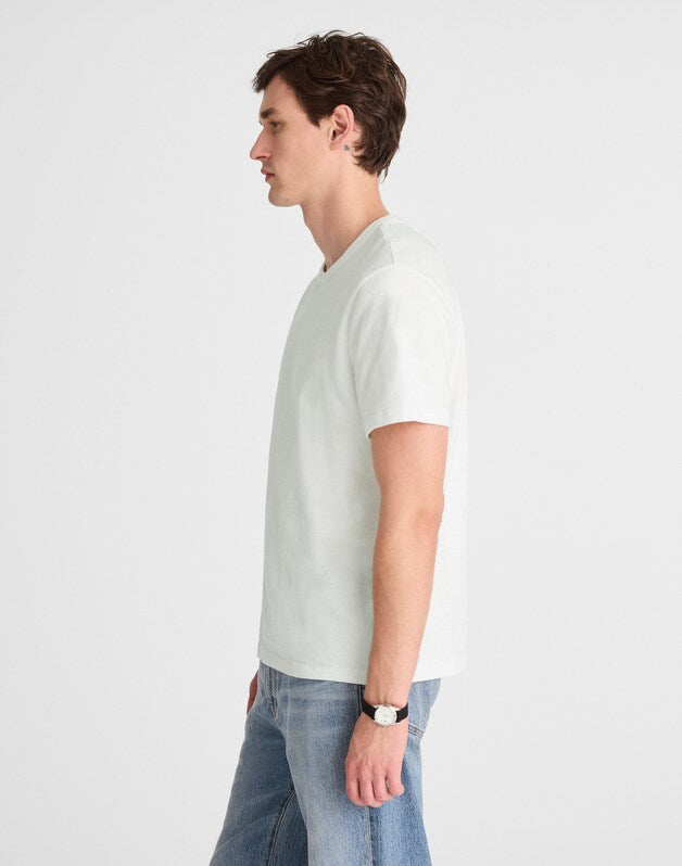 Heavyweight Slub Cotton Tee WHITE