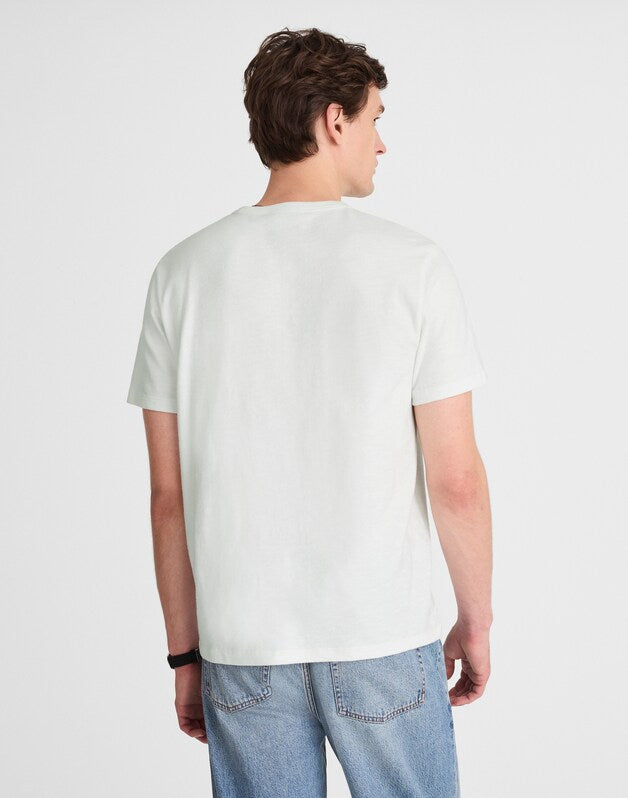 Heavyweight Slub Cotton Tee WHITE
