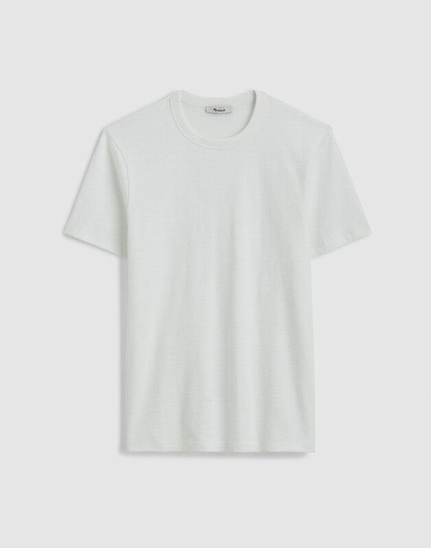 Heavyweight Slub Cotton Tee WHITE
