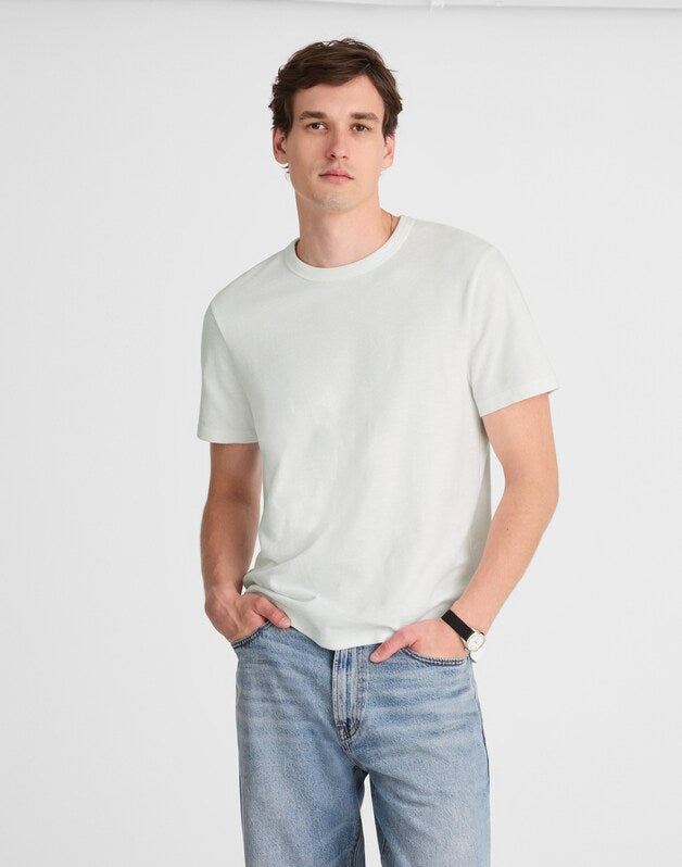 Heavyweight Slub Cotton Tee WHITE