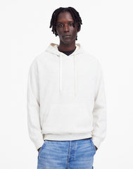 French Rib Knit Hoodie Sweatshirt HEATHER VINTAGE IVORY