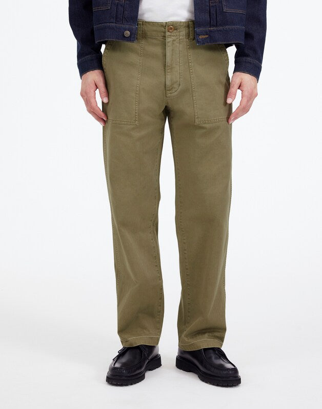 Fatigue Pants in Garment-Dyed Cotton Twill FADED FATIGUE