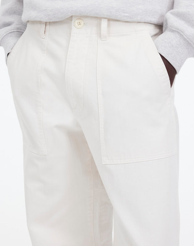 Fatigue Pants in Garment-Dyed Cotton Twill VINTAGE IVORY