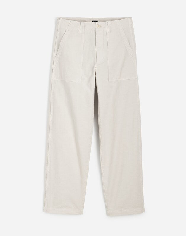 Fatigue Pants in Garment-Dyed Cotton Twill VINTAGE IVORY