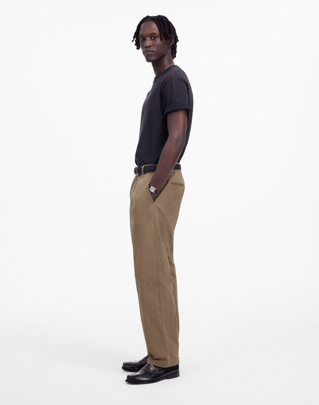 Pull-On Pant in Cotton Blend DESERT TAUPE