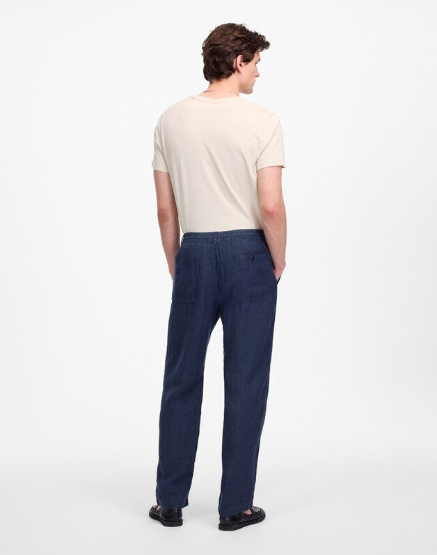 Linen Pull-On Pant DARK INDIGO
