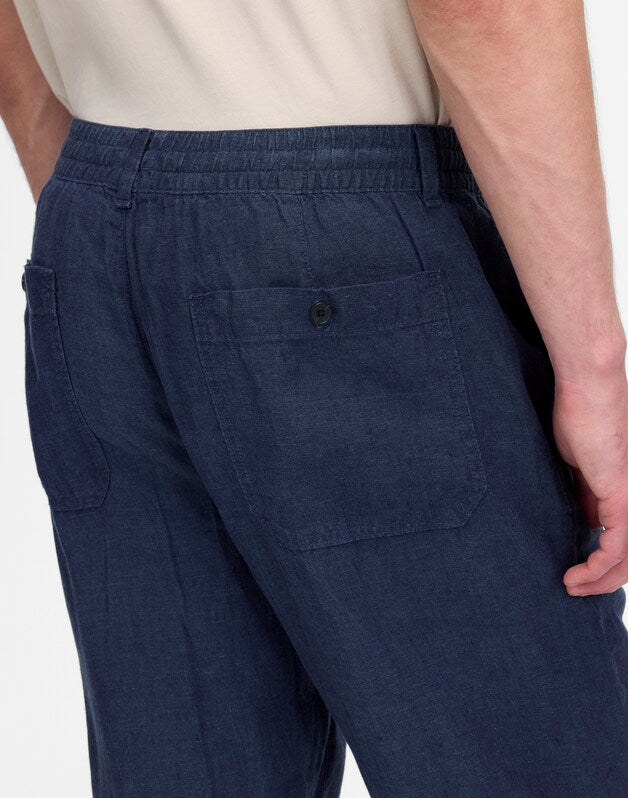 Linen Pull-On Pant DARK INDIGO