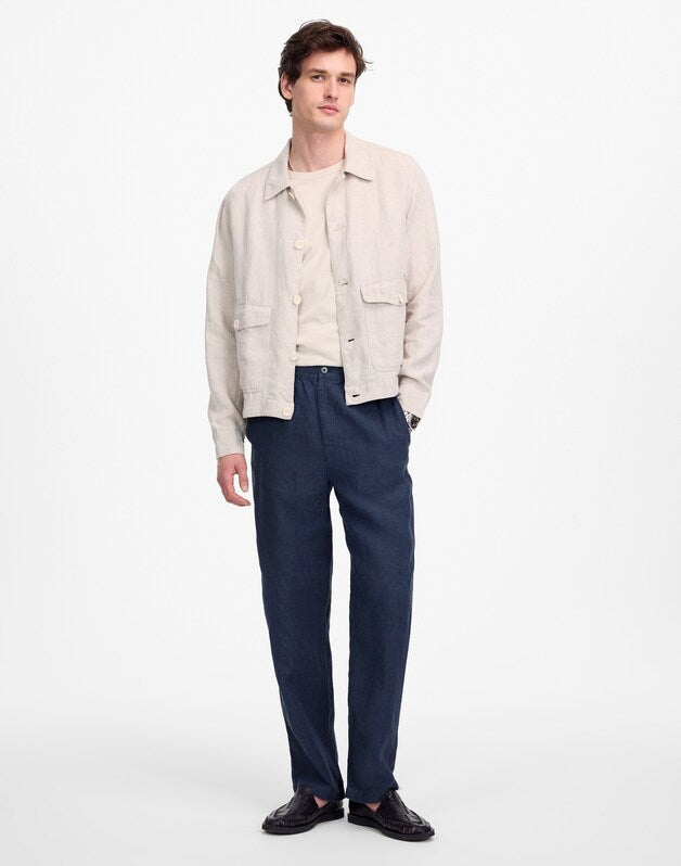 Linen Pull-On Pant DARK INDIGO