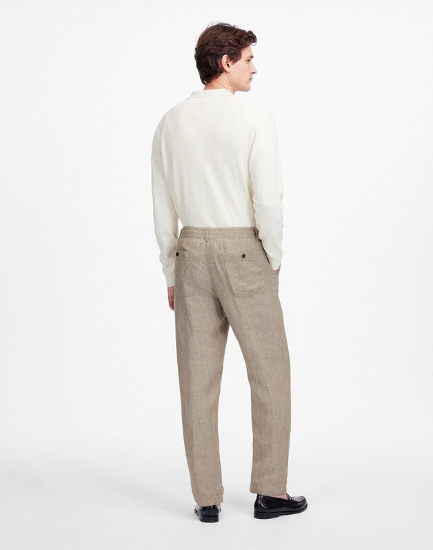 Linen Pull-On Pant CHESTNUT