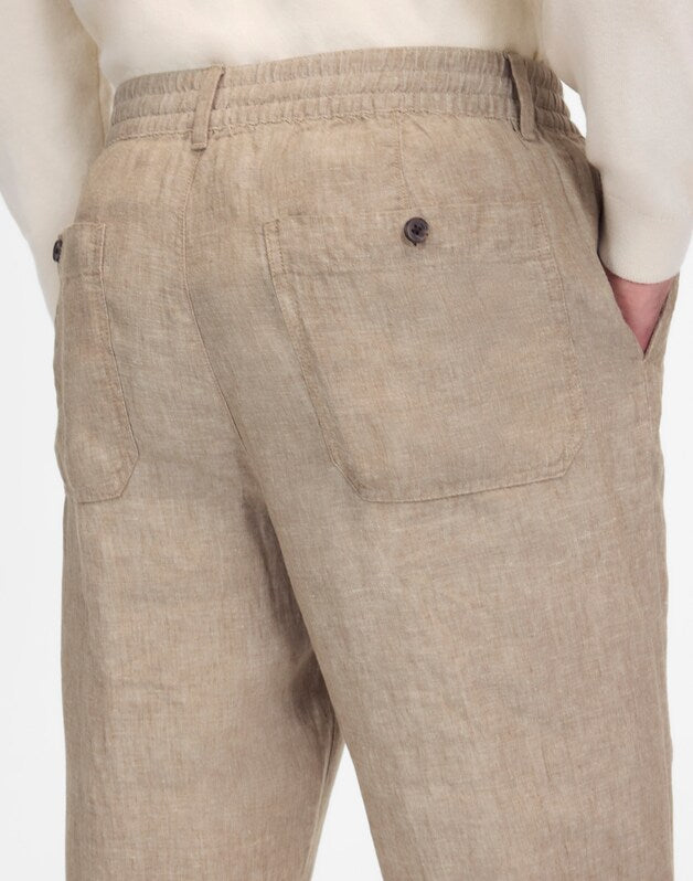 Linen Pull-On Pant CHESTNUT