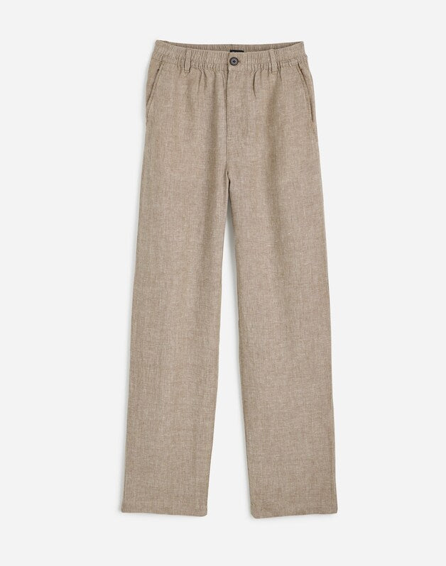 Linen Pull-On Pant CHESTNUT