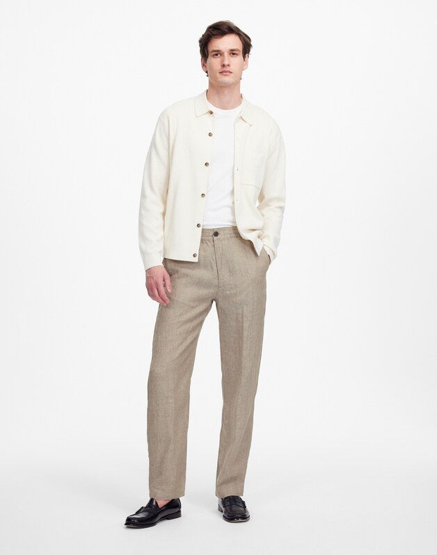 Linen Pull-On Pant CHESTNUT