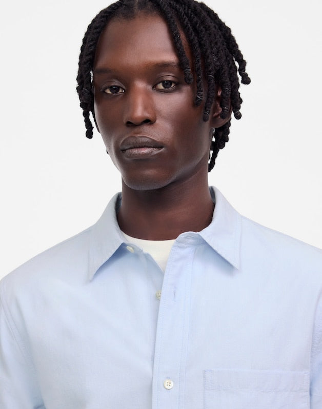Button-Up Shirt in Everyday Twill CITY BLUE