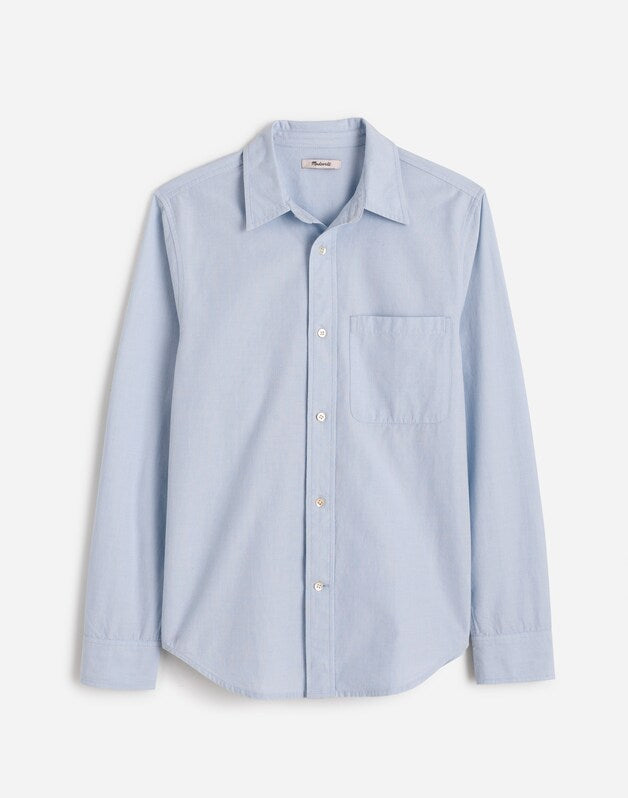 Button-Up Shirt in Everyday Twill CITY BLUE
