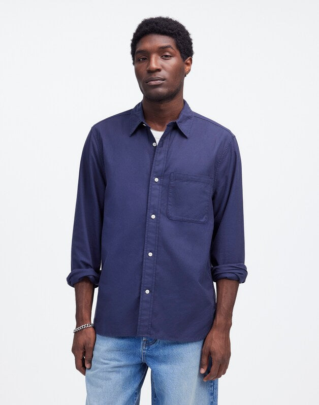 Button-Up Shirt in Everyday Twill NIGHT INDIGO