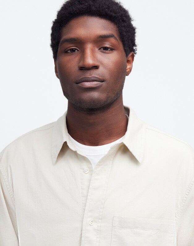 Button-Up Shirt in Everyday Twill BLEACHED CANVAS