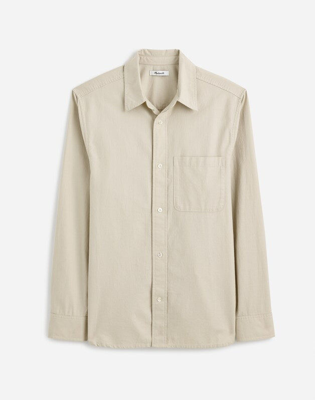 Button-Up Shirt in Everyday Twill BLEACHED CANVAS
