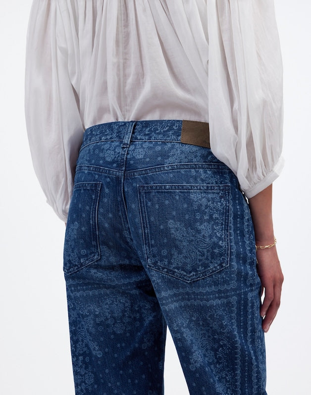 The Dean Easy Straight Jean in Bandana DARK NAVY