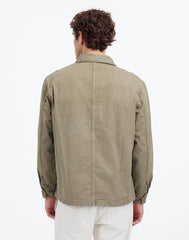 Utility Jacket in Garment-Dyed Cotton Twill FADED FATIGUE