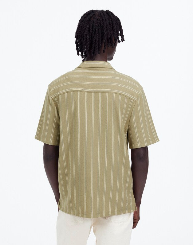 Textured Camp Collar Shirt CARGO