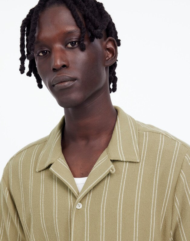 Textured Camp Collar Shirt CARGO